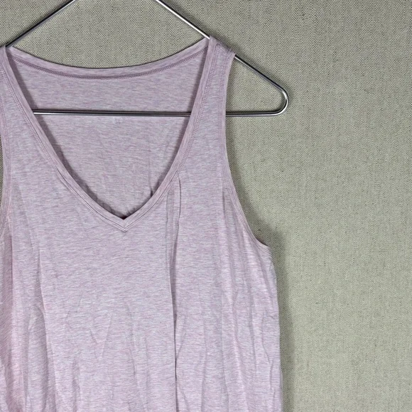 Lululemon > Pink V Neck Tank Top 10 - Picture 2 of 8